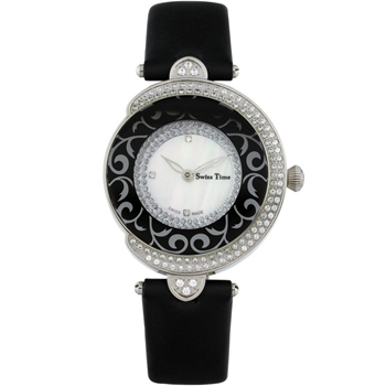 ساعت مچی SWISS TIME کد ST 201-SSBlk/Wh